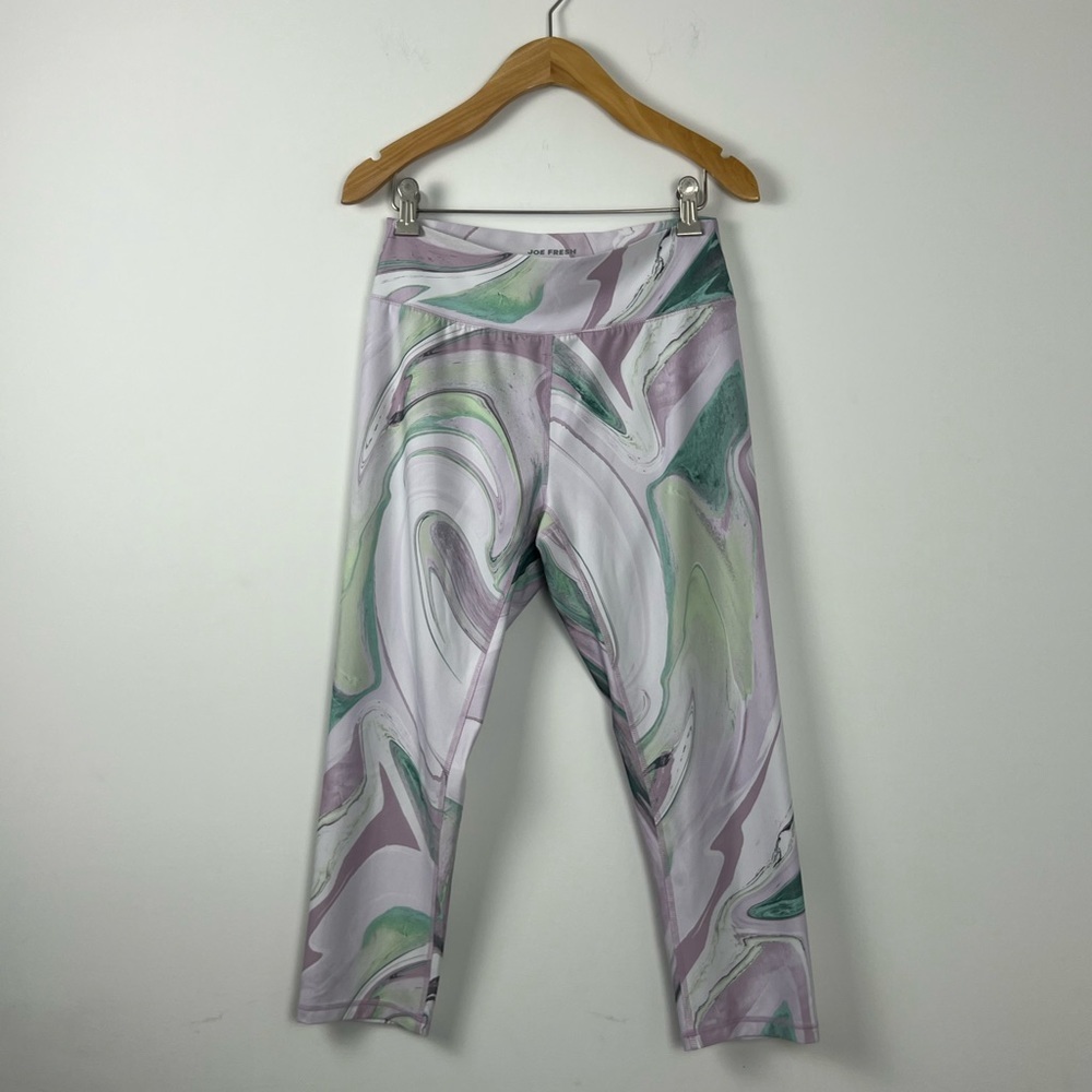 Women's Joe Fresh Active Abstract Print Leggings Size M